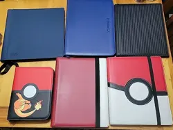 Ultra Pro Ultimate Guard Pokemon MTG Yu Gi Oh Premium Pro Binder Lot Used x 6 - Image 1