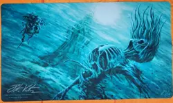 Lake of the Dead MTG Playmat SIGNED Pete Venters Wizards Of The Coast - Image 1