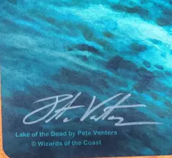 Lake of the Dead MTG Playmat SIGNED Pete Venters Wizards Of The Coast - Image 3