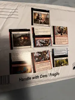 WOTC Wizards Of The Coast MTG Test Sheet small Pieces Error / Misprint - Image 1