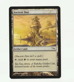 Ancient Den Foil MTG Mirrodin English Magic Artifact Land White Common Card NM/M - Image 1