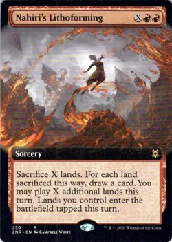 MTG Nahiri's Lithoforming (Extended Art) (350) | NM | Zendikar Rising (ZNR) - Image 1