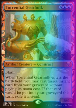 MTG Magic the Gathering Torrential Gearhulk (2/54) Kaladesh Inventions LP FOIL - Image 1