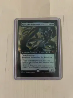 MTG Kura The Boundless Sky Extended Art FOIL Mythic Card Kamigawa Light Play LP - Image 1