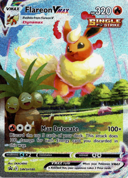 Flareon VMAX SWSH180 Pokemon Sword & Shield Promo Alternate Art NM - Image 1