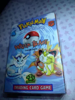 1x Water Blast Theme Deck Nm-mint Product - Pokemon 742818060691 - Image 1