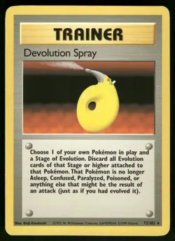 Devolution Spray 072/102 Base Set Pokemon - Image 1