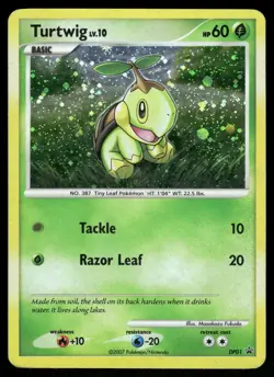 Turtwig Holo DP01 Diamond and Pearl Promos Pokemon - Image 1
