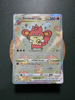 Simisear VSTAR GG37/GG70 Crown Zenith: Galarian Gallery Ultra Rare Pokemon TCG - Image 1