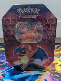 Charizard GX Tin Pokemon TCG Hidden Fates SEALED Pokemon Trading Card Game - Image 3
