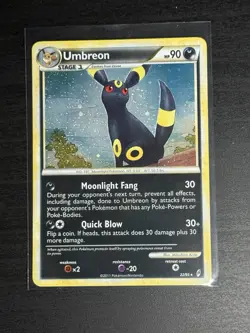Pokemon TCG Umbreon Call of Legends Holo Rare Card 22/95 Swirl Lp - Image 1