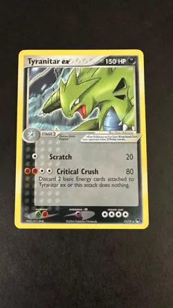 Pokemon TCG - Tyranitar EX Rare 17/17-Excellent Condition-POP Series 1 Promo - Image 2