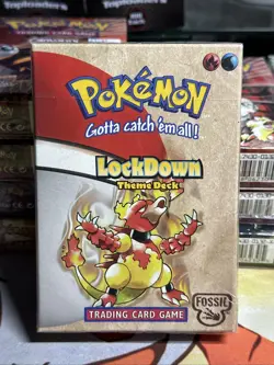 Lockdown Fossil 1999 SEALED Theme Deck Vintage WOTC Pokemon Card TCG - Image 1