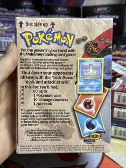 Lockdown Fossil 1999 SEALED Theme Deck Vintage WOTC Pokemon Card TCG - Image 3