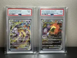 Charizard VStar Mewtwo VStar PSA 9 Sequential Set SWSH262 GG44 Pokemon - Image 1