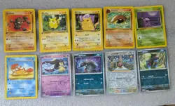 Pokemon Card Lot 1st Edition Jungle 10 Cards Commons M-L Play Foils/Non-foils - Image 1