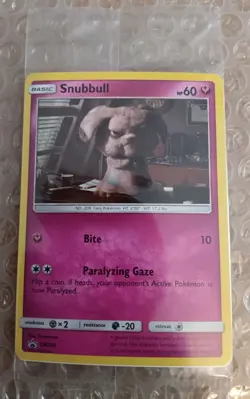 Pokemon Sealed Snubbull SM200 Black Star Promo Holofoil Detective Pikachu - Image 1