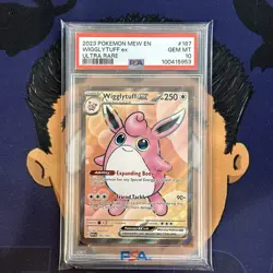 💎PSA 10 GEM MINT 2024 Pokemon Mew 151 WIGGLYTUFF EX #187 ULTRA RARE - Image 2