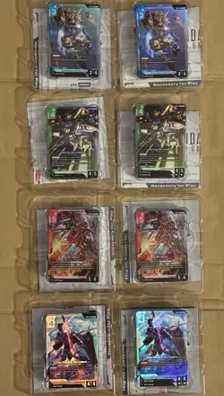 Gundam Card Game Starter Set Deck Case Promo ST-01 02 03 04 x2 & Damage Counter - Image 2