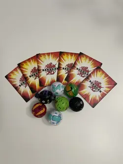 Bakugan Battle Brawlers Lot Of 7 With Cards Spin Master Black - Image 1
