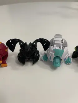 Bakugan Battle Brawlers Lot Of 7 With Cards Spin Master Black - Image 3