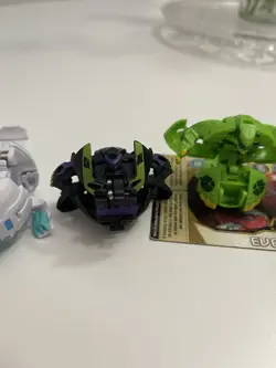 Bakugan Battle Brawlers Lot Of 7 With Cards Spin Master Black - Image 5