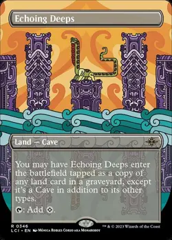 2x Echoing Deeps - Extended Art LCI LP MTG - Image 1