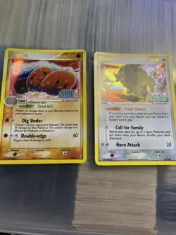 Dugtrio Ex Crystal Guardians STAMPED Pokemon Card Lot 5/100 With Tauros - Image 1
