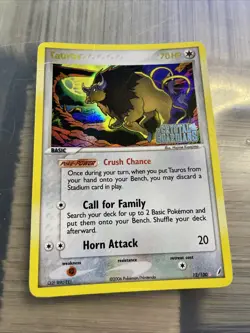 Dugtrio Ex Crystal Guardians STAMPED Pokemon Card Lot 5/100 With Tauros - Image 2