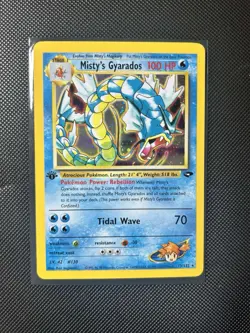Pokemon TCG Gyarados Holo Card Misty's Gym Challenge 1st Edition Holo Rare - Image 1