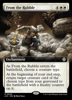 2x From the Rubble - Extended Art LCC LP MTG - Image 1