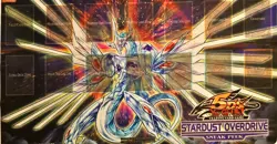 Konami Official Yugioh Stardust Overdrive Dragon Playmat Card Game Mat - Image 1