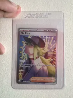 Pokemon TCG N's Plan 170/086 Black Bolt White Flare Full Art Card NM Condition - Image 1