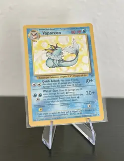 Pokemon TCG Vaporeon Holo Rare Card 12/64 Jungle Set, Vintage - Image 1