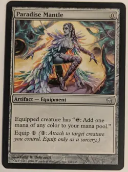 MTG English Magic Card Light Play PARADISE MANTLE from Fifth Dawn - Image 1