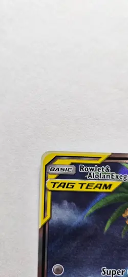 Rowlet & Alolan Exeggutor GX - 215/236 - Pokemon Unified Minds Full Art Card NM+ - Image 2