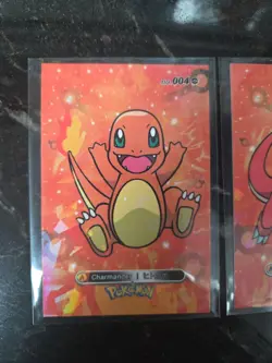 3pc Lot Charmander, Charmeleon, Charizard Cracked Ice Holo Card Database NM - Image 2