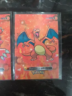 3pc Lot Charmander, Charmeleon, Charizard Cracked Ice Holo Card Database NM - Image 4