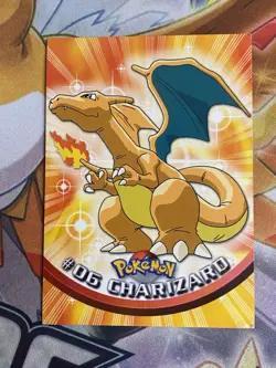 MP Pokemon Topps Blue Logo Charizard #06 Card Series 1 - Image 1