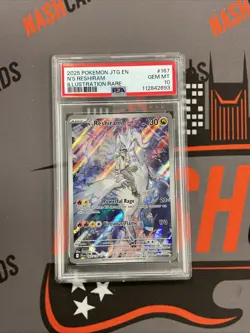 N's Reshiram 167/159 - Sv09: Journey Together Holo PSA 10 - English Pokemon Card - Image 1