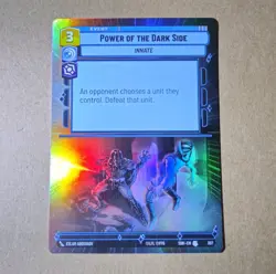 Power of the Dark Side Hyperspace Foil Card Star Wars Unlimited TCG SOR 307 NM - Image 1