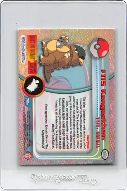 Kangaskhan #115 -BLUE LOGO - NON-HOLO - SERIES 2 - TOPPS POKEMON CARD - LP/P - Image 2