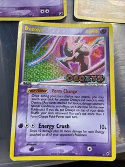 Deoxys EX Holo 17/107 Pokemon Card Lot Lugia 29/15 DAMAGED and Nidoking 8/112 - Image 2