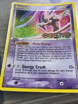 Deoxys EX Holo 17/107 Pokemon Card Lot Lugia 29/15 DAMAGED and Nidoking 8/112 - Image 3