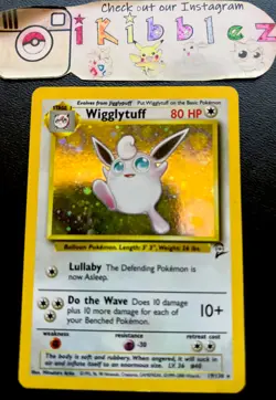 Wigglytuff 19/130 PL+ Holo Rare Base Set 2 Pokemon Card. Free Tracked Shipping! - Image 1