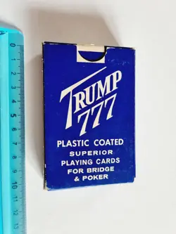 CARTE DA GIOCO TRUMP 777 POKER BRIDGE VINTAGE ORIGINAL PLAYING CARDS NEW - Image 2