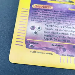Pokemon TCG Karte - Simsala 1/165 Reverse Holo E-Series Expedition Base Set Rare - Image 3