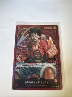 Monkey.D.Luffy - ST01-001 - Leader - Foil - NM - English - One Piece Card Game - Image 1