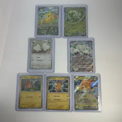 Paldea Chest 7 Card Promo Holofoil Lot. With Pikachu Set Tcg Fast Ship - Image 1