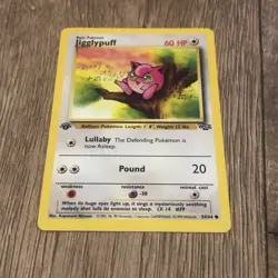 Pokemon Card - Jigglypuff Jungle 1st Edition 54/64 Common - Image 1